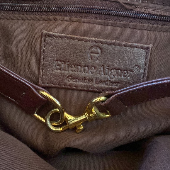 Etienne Aigner cherry brown purse - Picture 4 of 6